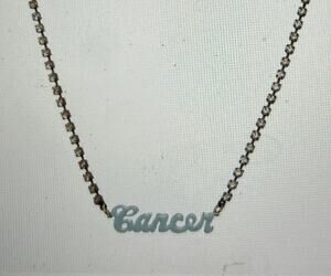 Original TOVA Necklace, Swarovski Crystals, Gold Plated Cancer